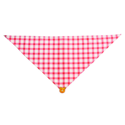パンチェック三角巾　レッド