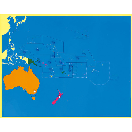 モンテ　地図パズル　オセアニア