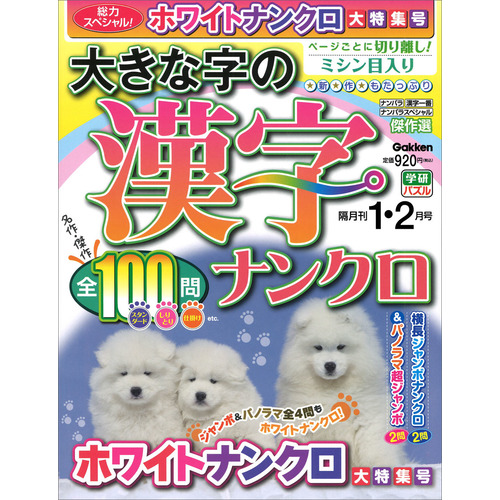 大きな字の漢字ナンクロ　　１月号