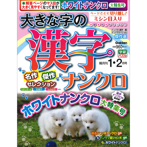 大きな字の漢字ナンクロ　　１月号