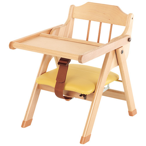 木製乳児用椅子　Ａ（黄）