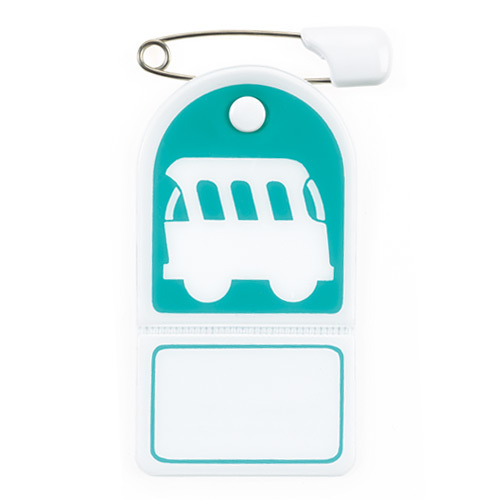 バスコースワッペン記入式　エメラルド