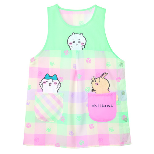 ＜ちいかわ＞みんなでピースエプロン　サックス