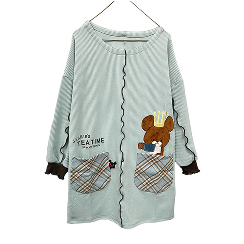 くまのがっこうメローチュニック　ミントブルー