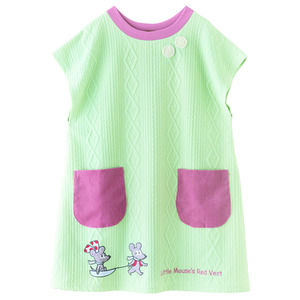 すてきな先生vol.95|ねずみくんとゆきだるまエプロン ミント