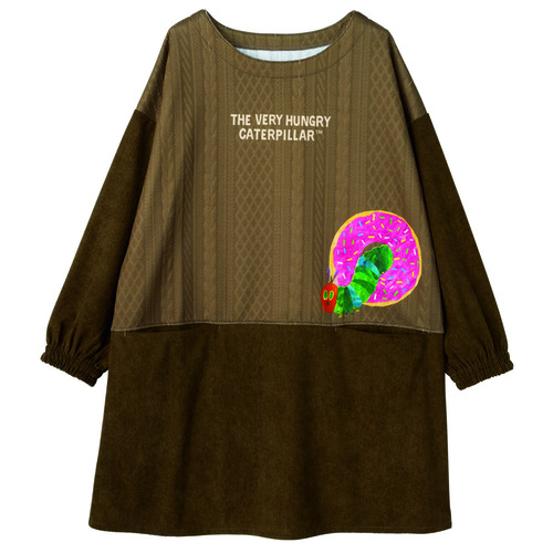 はらぺこあおむしドーナツチュニック　ブラウン