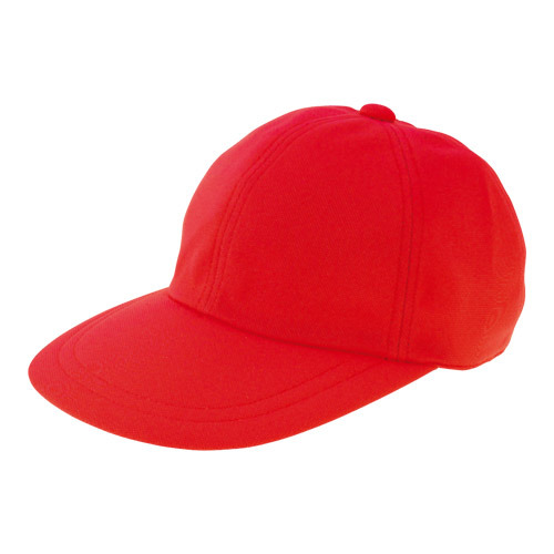 先生用カラー帽子　赤