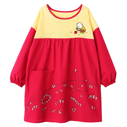 りんごかもしれないしかけチュニック　 レッド