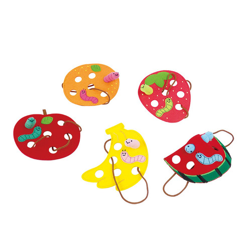 布製ひもとおし　野菜シリーズ５種セット