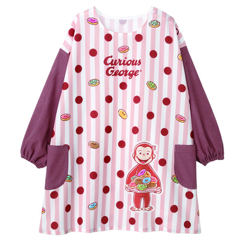 おさるのジョージドーナツチュニック　スモーキーピンク