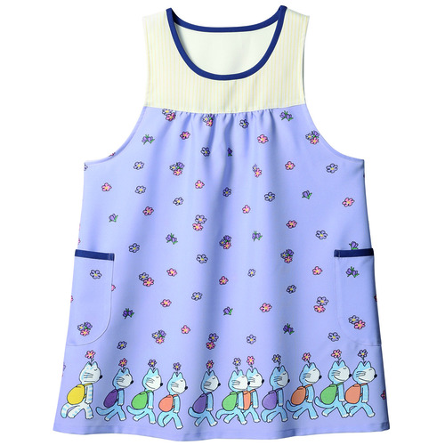 11ぴきのねこフラワーエプロン　２Ｌ－３Ｌ