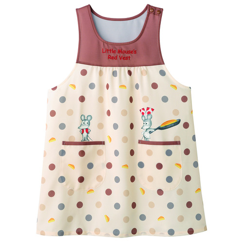 ねずみくんとホットケーキエプロン　ブラウン