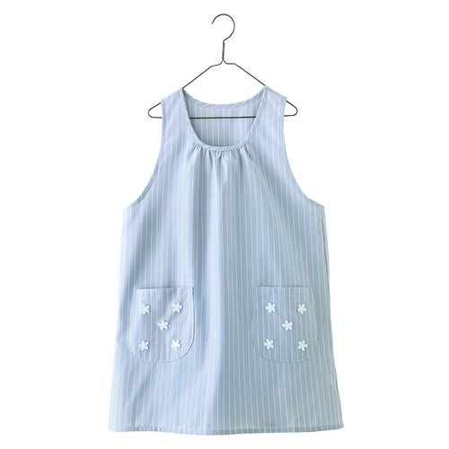 バックフリルエプロン　ラベンダー